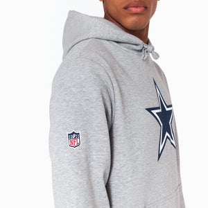 Dallas Cowboys Logo Hoodie NFL New Era Grau - STADIUMDREAMS