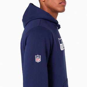 Seattle Seahawks Logo Hoodie NFL New Era Navy - STADIUMDREAMS