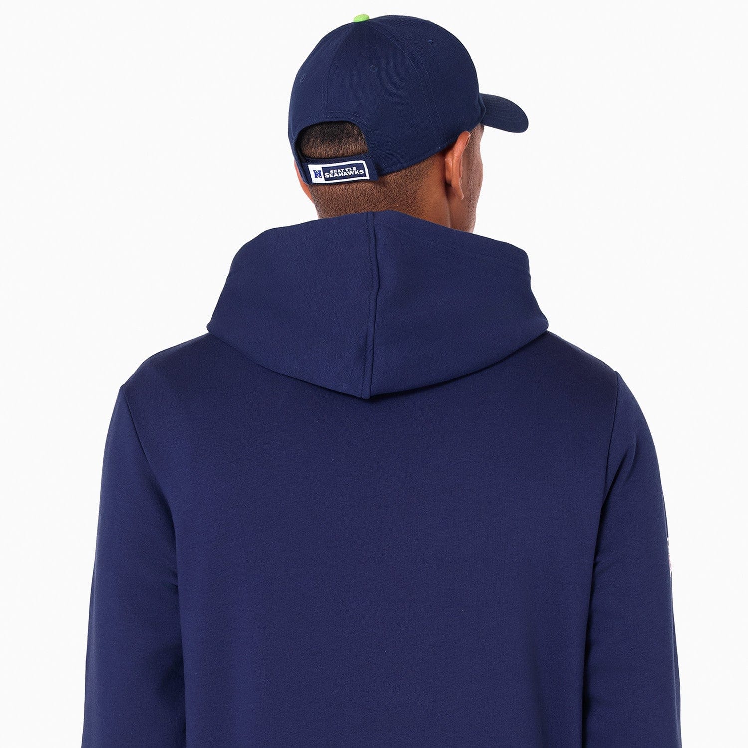 Seattle Seahawks Logo Hoodie NFL New Era Navy - STADIUMDREAMS