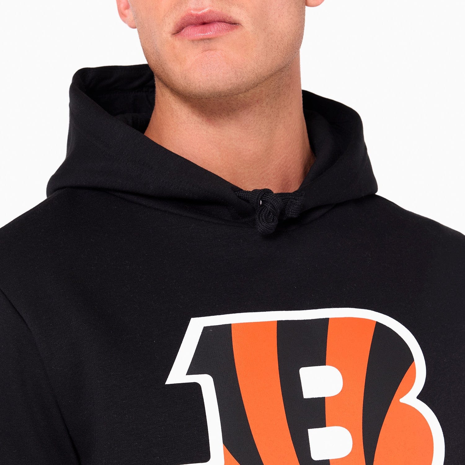 Cincinnati Bengals Logo Hoodie NFL New Era Schwarz - STADIUMDREAMS