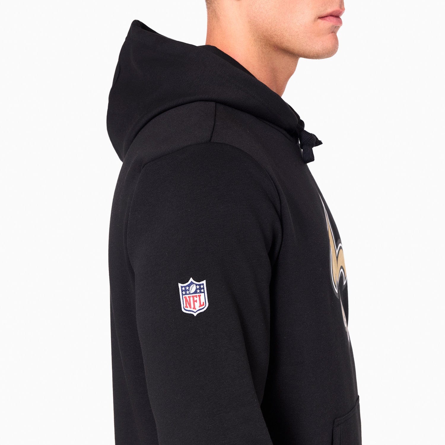 New Orleans Saints Logo Hoodie NFL New Era Schwarz - STADIUMDREAMS