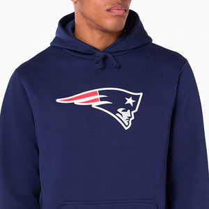 New England Patriots Logo Hoodie NFL New Era Navy - STADIUMDREAMS