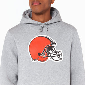 Cleveland Browns Logo Hoodie NFL New Era Grau - STADIUMDREAMS