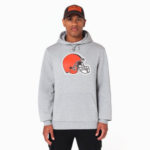 Cleveland Browns Logo Hoodie NFL New Era Grau - STADIUMDREAMS