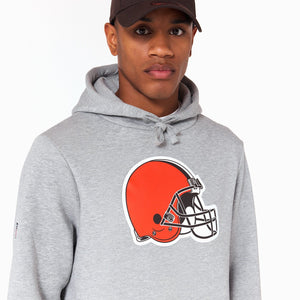 Cleveland Browns Logo Hoodie NFL New Era Grau - STADIUMDREAMS