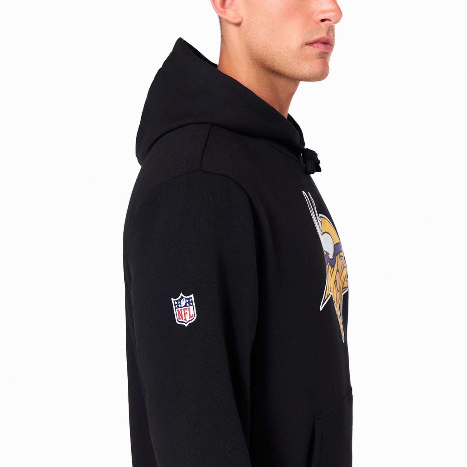 Minnesota Vikings Logo Hoodie NFL New Era Schwarz - STADIUMDREAMS