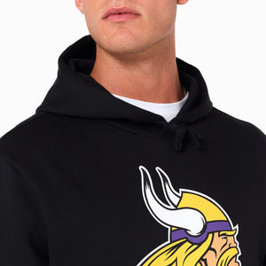 Minnesota Vikings Logo Hoodie NFL New Era Schwarz - STADIUMDREAMS