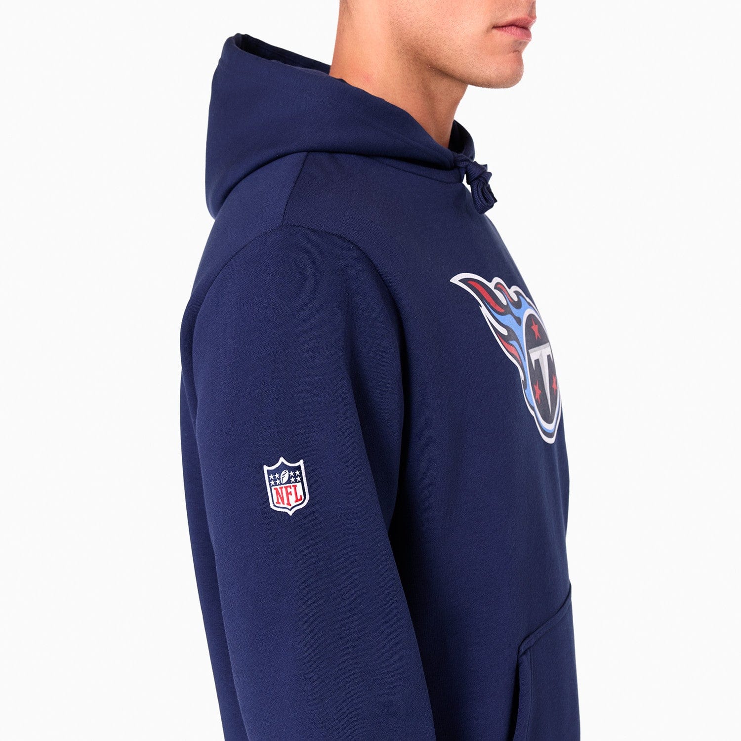 Tennessee Titans Logo Hoodie NFL New Era Navy - STADIUMDREAMS