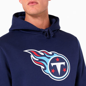 Tennessee Titans Logo Hoodie NFL New Era Navy - STADIUMDREAMS