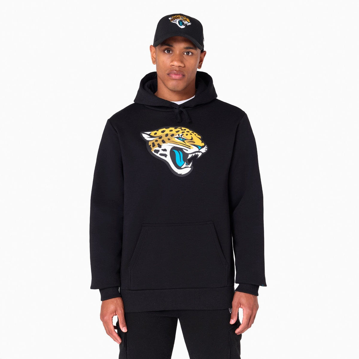 Jacksonville Jaguars Logo Hoodie NFL New Era Schwarz - STADIUMDREAMS