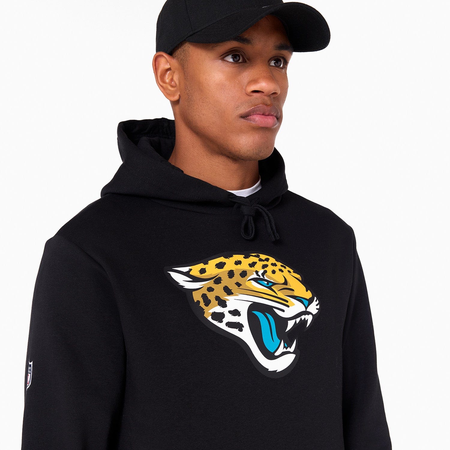 Jacksonville Jaguars Logo Hoodie NFL New Era Schwarz - STADIUMDREAMS