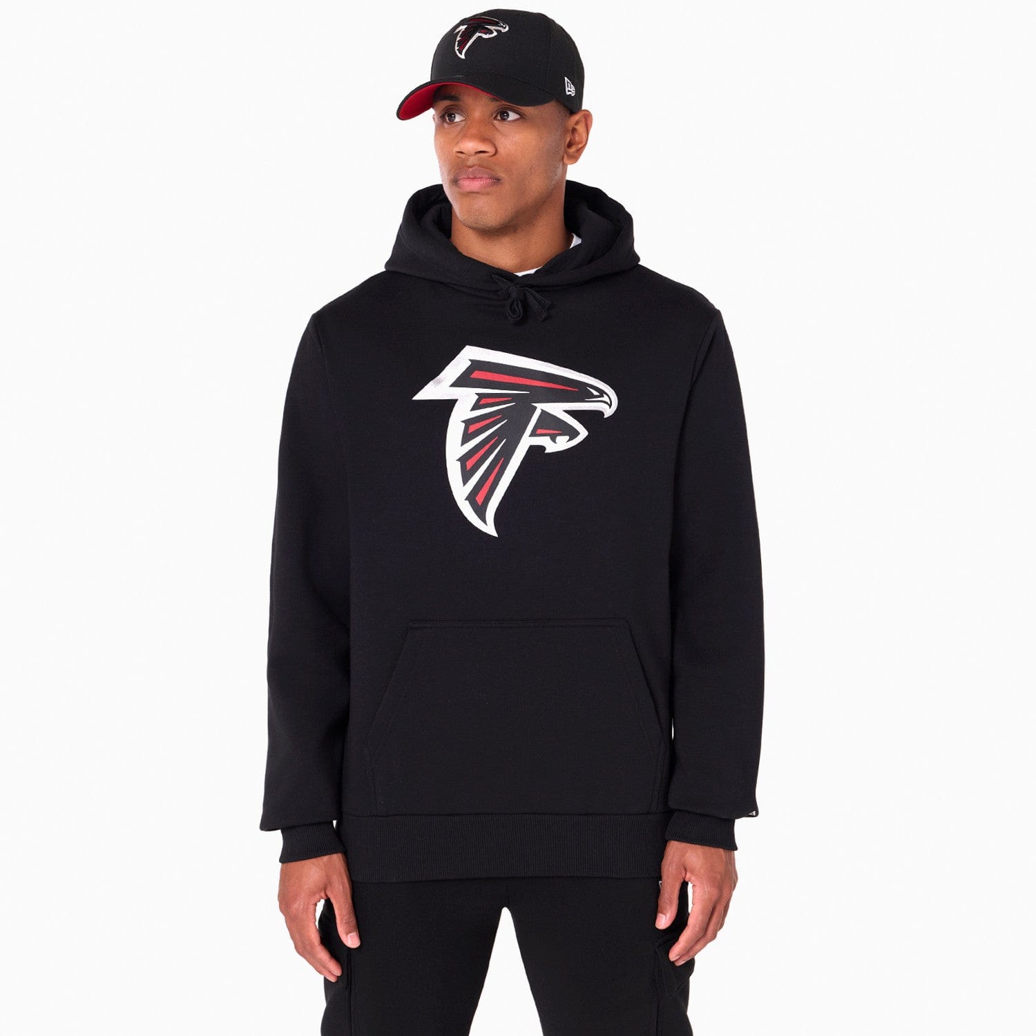 Atlanta Falcons Logo Hoodie NFL New Era Schwarz - STADIUMDREAMS