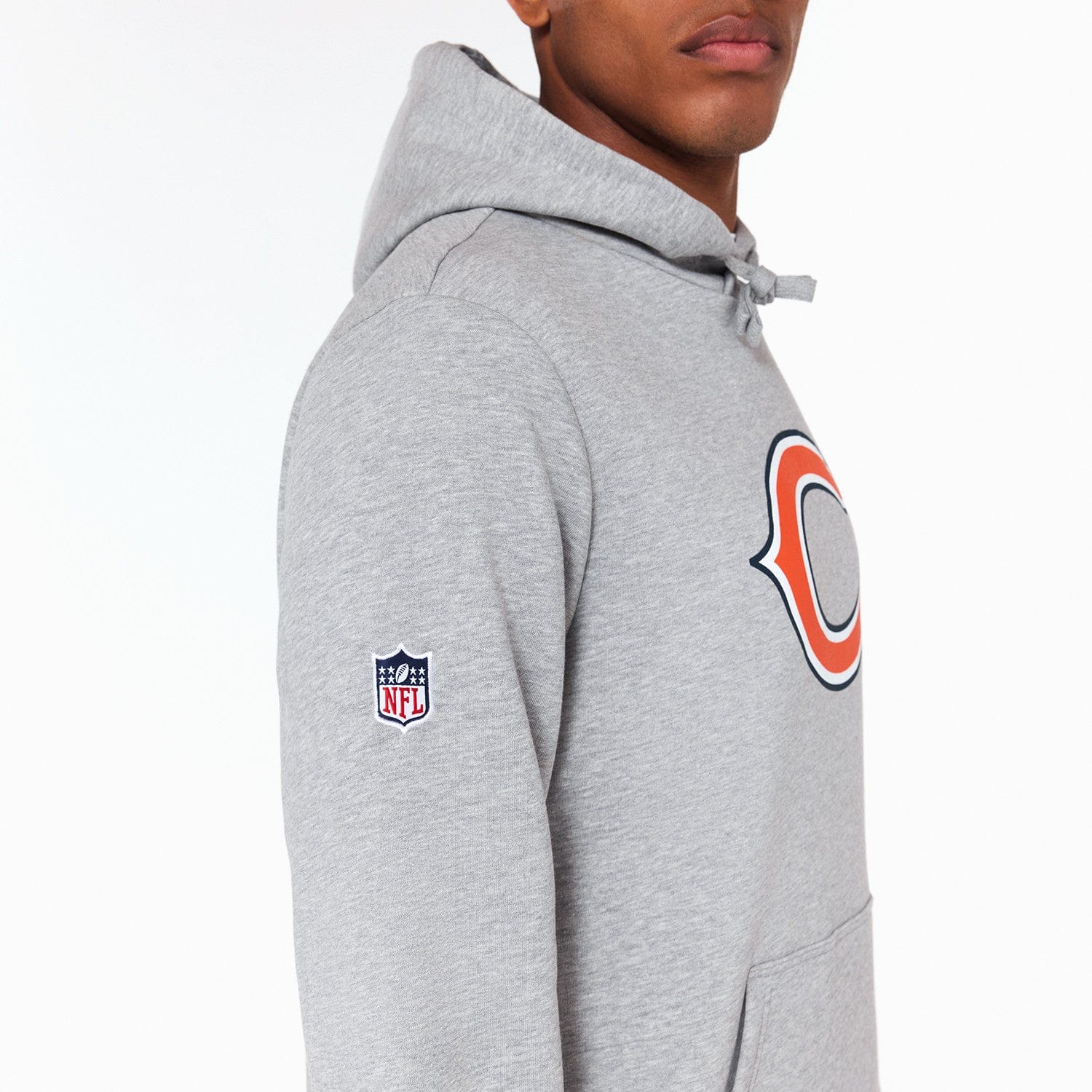 Chicago Bears Logo Hoodie NFL New Era Grau - STADIUMDREAMS