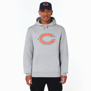 Chicago Bears Logo Hoodie NFL New Era Grau - STADIUMDREAMS