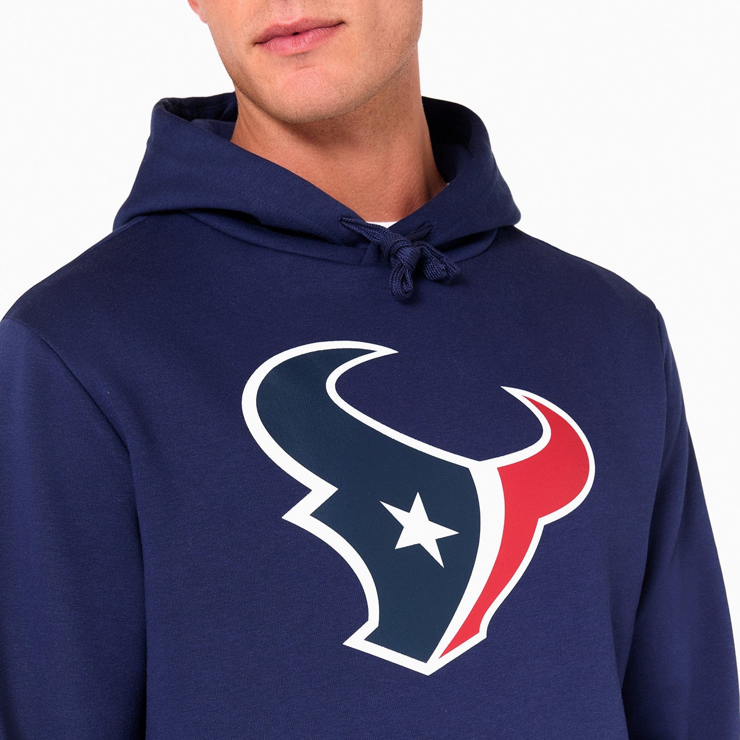 Houston Texans Logo Hoodie NFL New Era Navy - STADIUMDREAMS