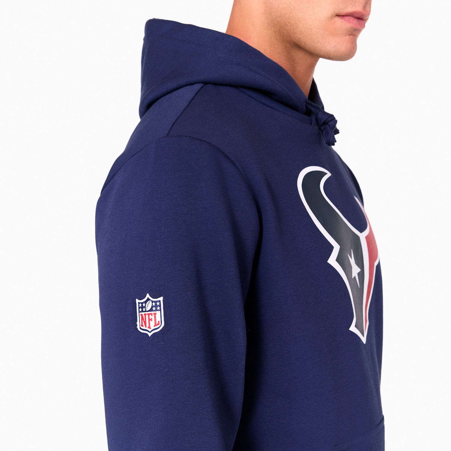 Houston Texans Logo Hoodie NFL New Era Navy - STADIUMDREAMS