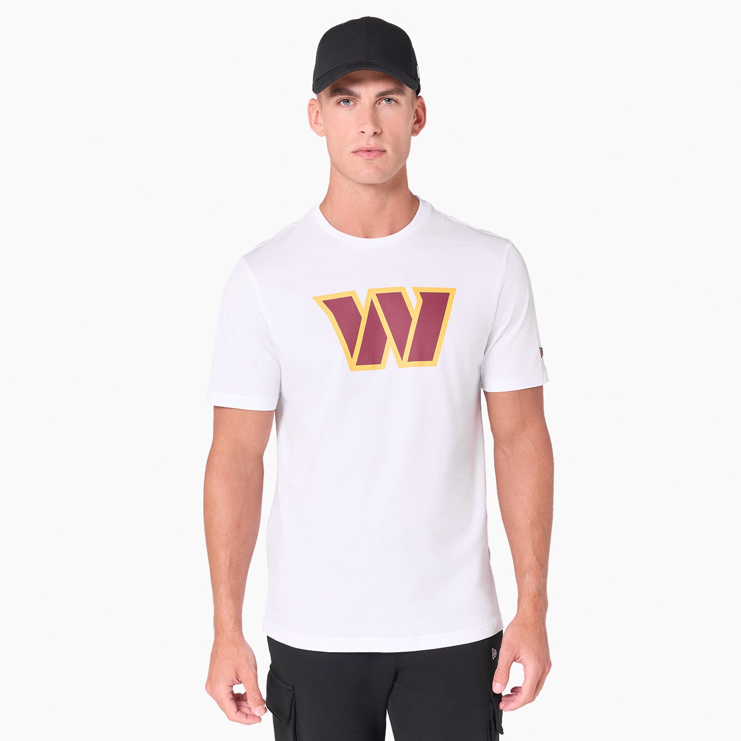 Washington Commanders Team Logo New Era NFL T-Shirt Weiß