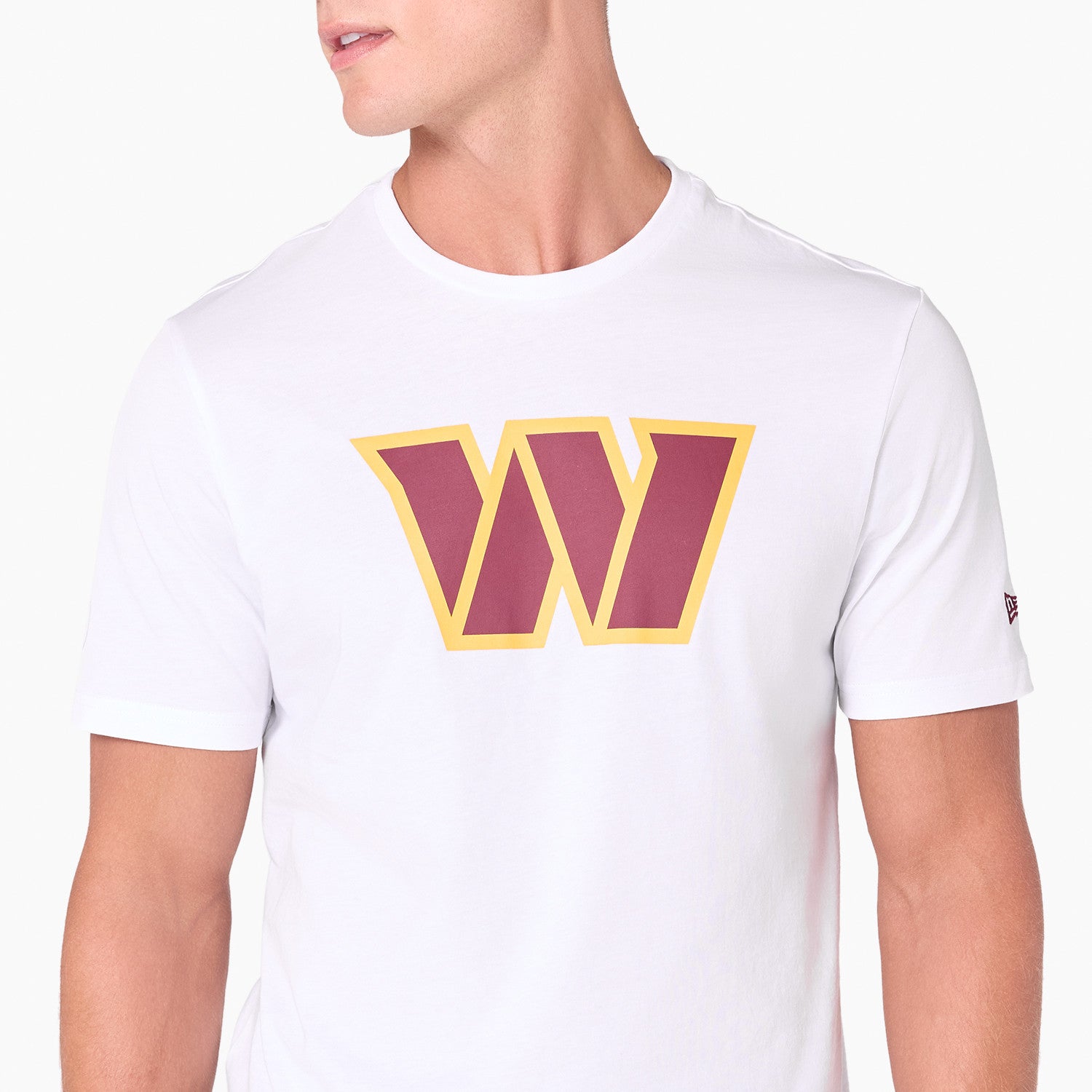 Washington Commanders Team Logo New Era NFL T-Shirt Weiß