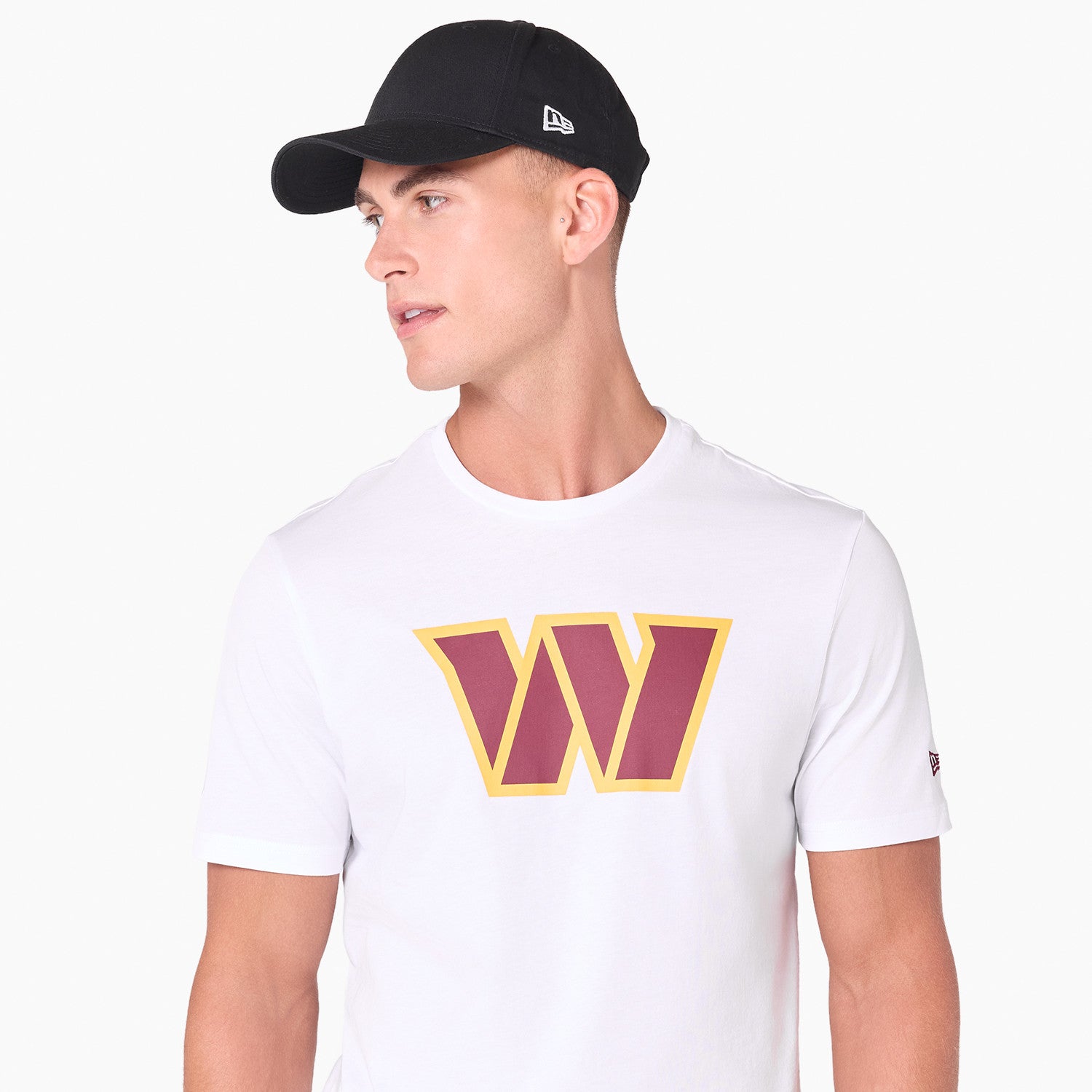 Washington Commanders Team Logo New Era NFL T-Shirt Weiß