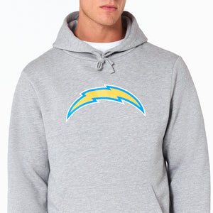 Los Angeles Chargers Logo Hoodie NFL New Era Grau - STADIUMDREAMS