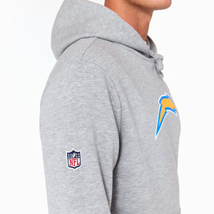 Los Angeles Chargers Logo Hoodie NFL New Era Grau - STADIUMDREAMS