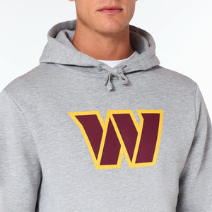 Washington Commanders Logo Hoodie NFL New Era Grau - STADIUMDREAMS