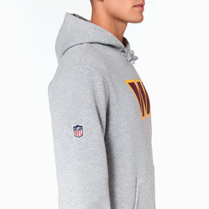 Washington Commanders Logo Hoodie NFL New Era Grau - STADIUMDREAMS