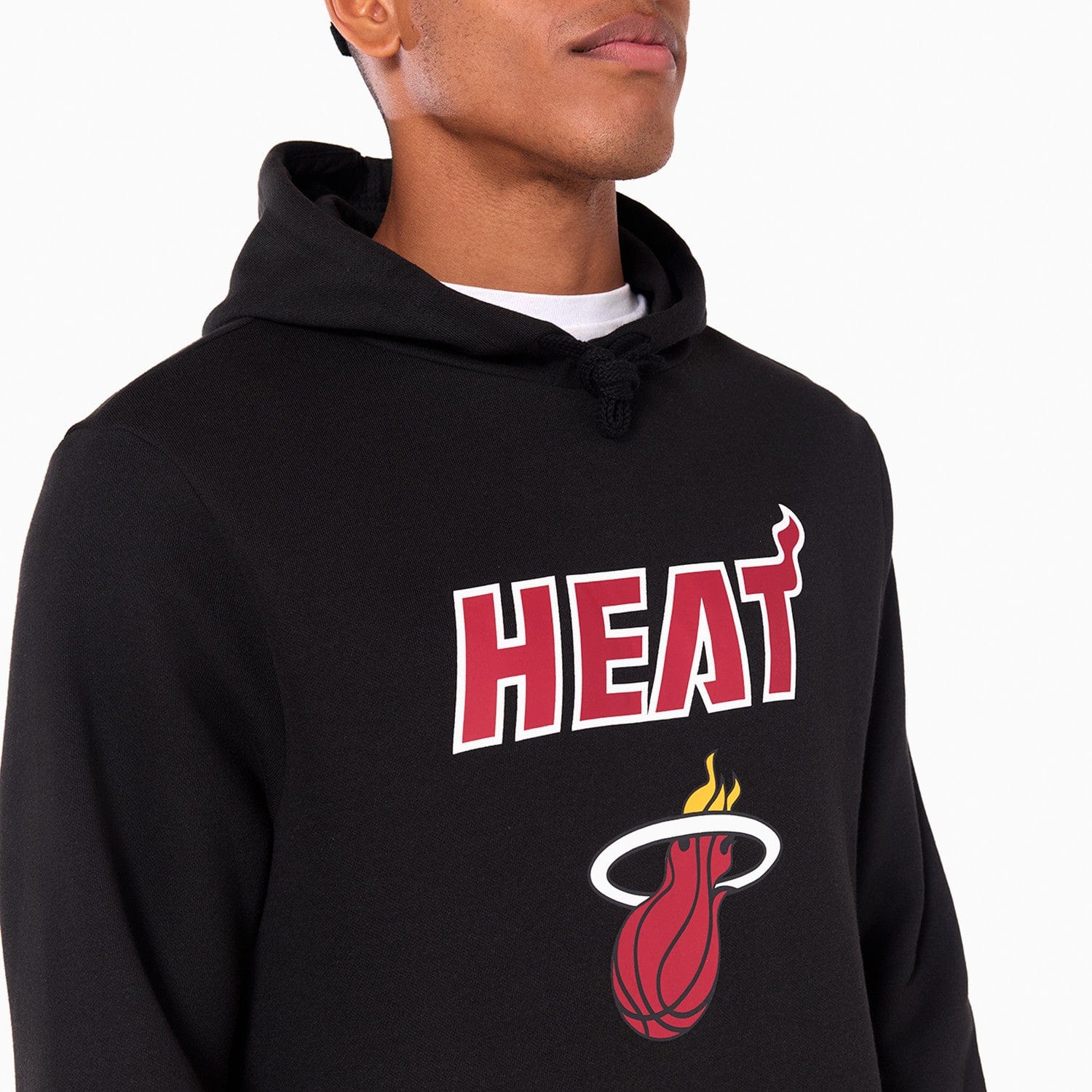 Miami Heat Logo Hoodie NBA New Era Schwarz - STADIUMDREAMS