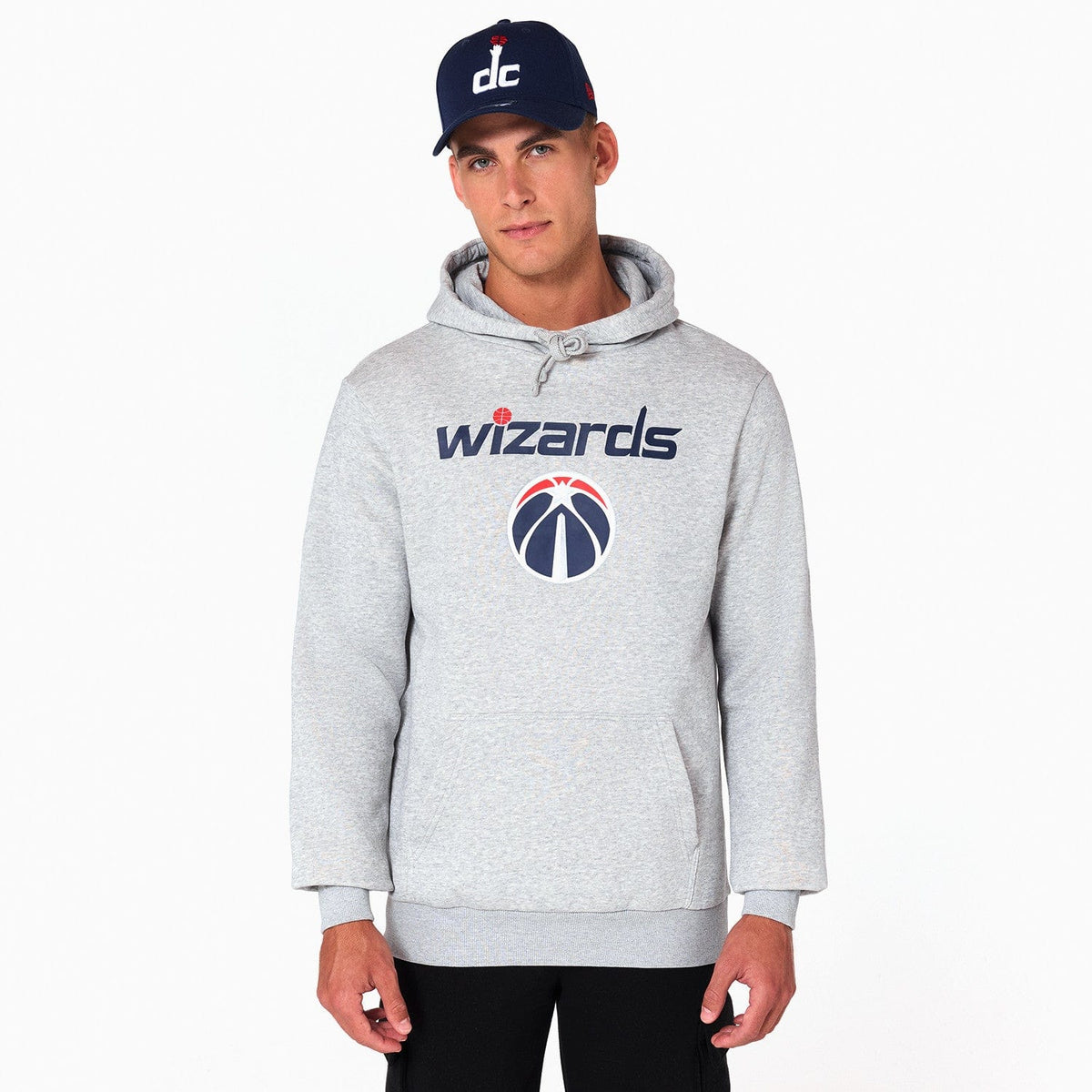 Washington Wizards Logo Hoodie NBA New Era Grau - STADIUMDREAMS