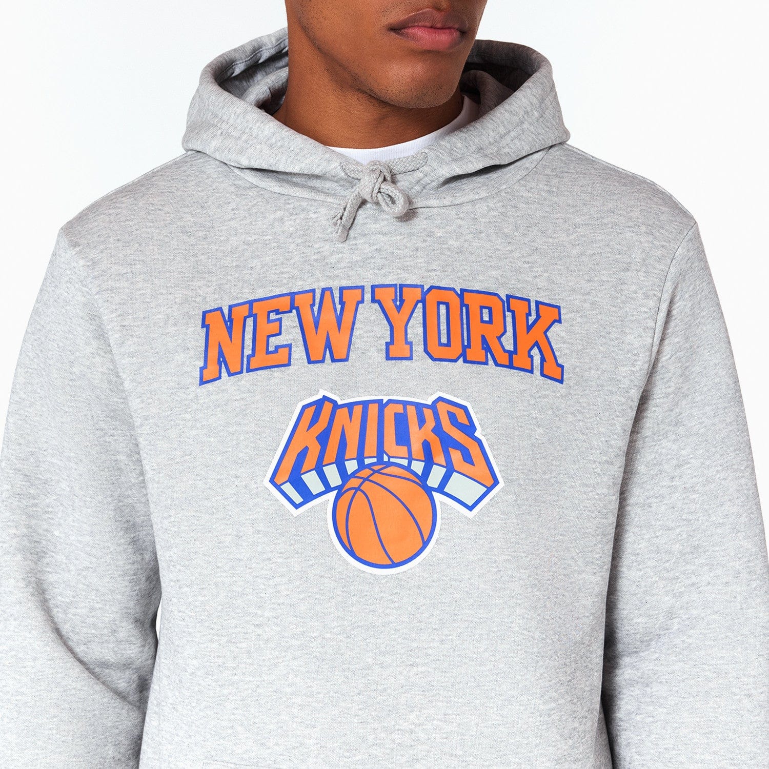 New York Knicks Logo Hoodie NBA New Era Grau - STADIUMDREAMS