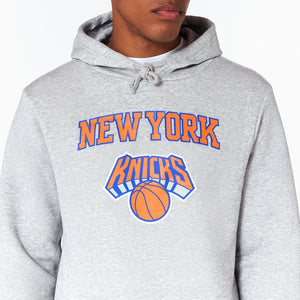 New York Knicks Logo Hoodie NBA New Era Grau - STADIUMDREAMS