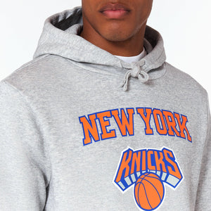 New York Knicks Logo Hoodie NBA New Era Grau - STADIUMDREAMS