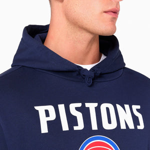 Detroit Pistons Logo Hoodie NBA New Era Navy - STADIUMDREAMS