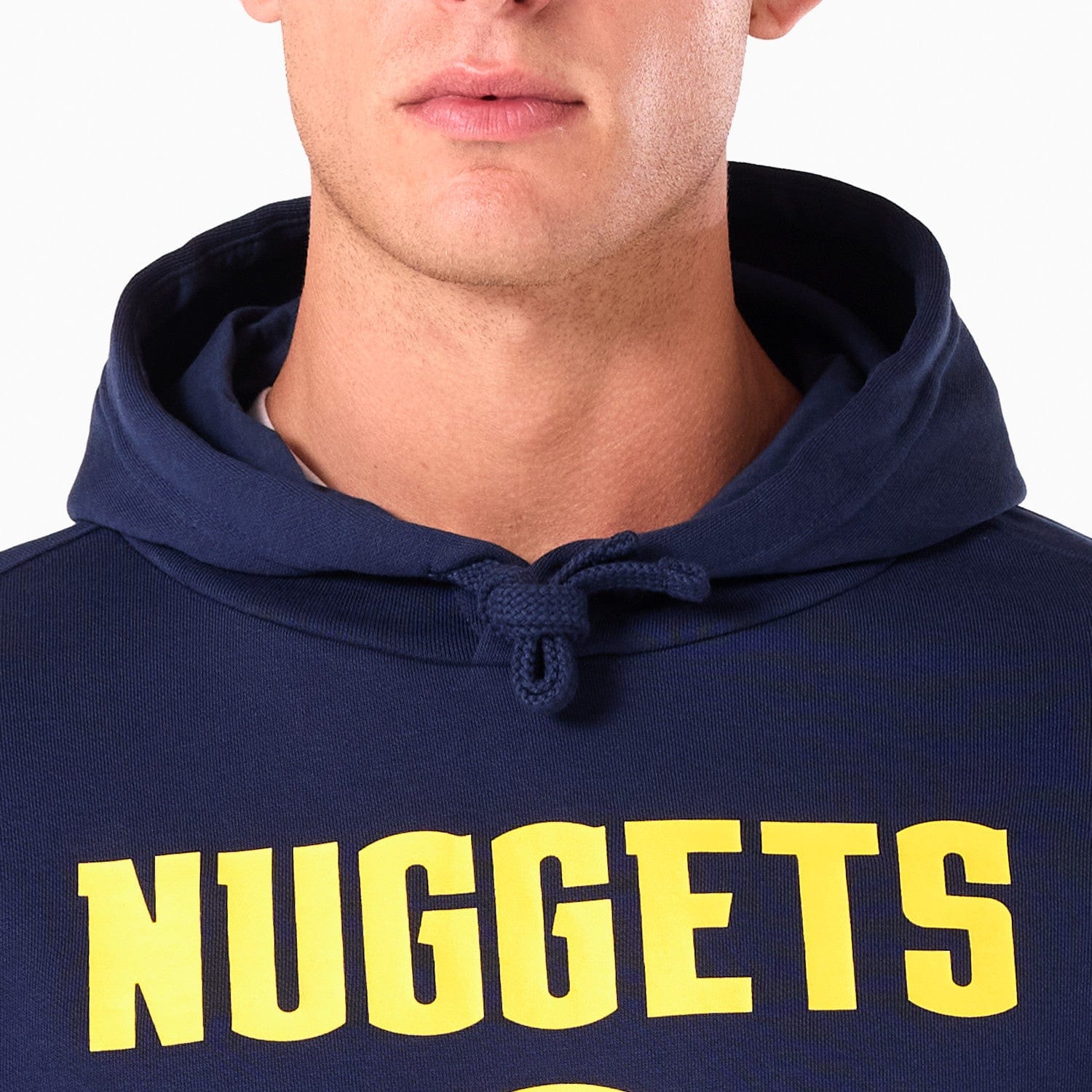 Denver Nuggets Logo Hoodie NBA New Era Navy - STADIUMDREAMS