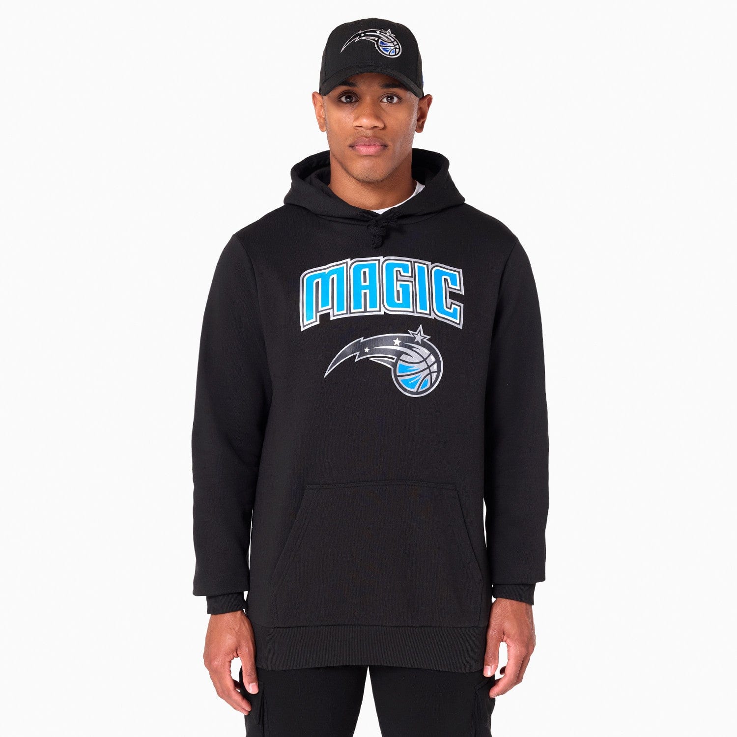 Orlando Magic Logo Hoodie NBA New Era Schwarz - STADIUMDREAMS