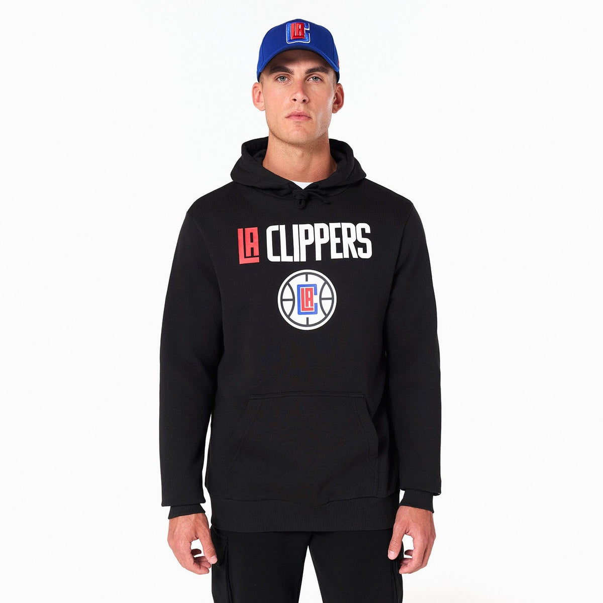 Los Angeles Clippers Logo Hoodie NBA New Era Schwarz - STADIUMDREAMS