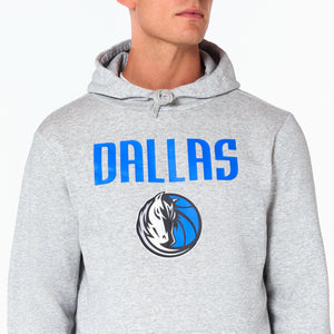 Dallas Mavericks Logo Hoodie NBA New Era Grau - STADIUMDREAMS