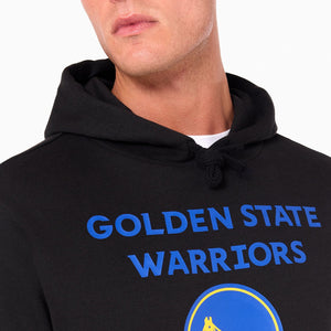 Golden State Warriors Logo Hoodie NBA New Era Schwarz - STADIUMDREAMS