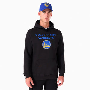 Golden State Warriors Logo Hoodie NBA New Era Schwarz - STADIUMDREAMS