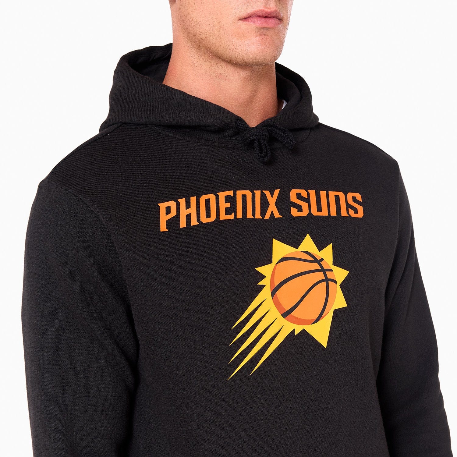 Phoenix Suns Logo Hoodie NBA New Era Schwarz - STADIUMDREAMS