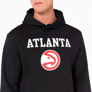 Atlanta Hawks Logo Hoodie NBA New Era Schwarz - STADIUMDREAMS