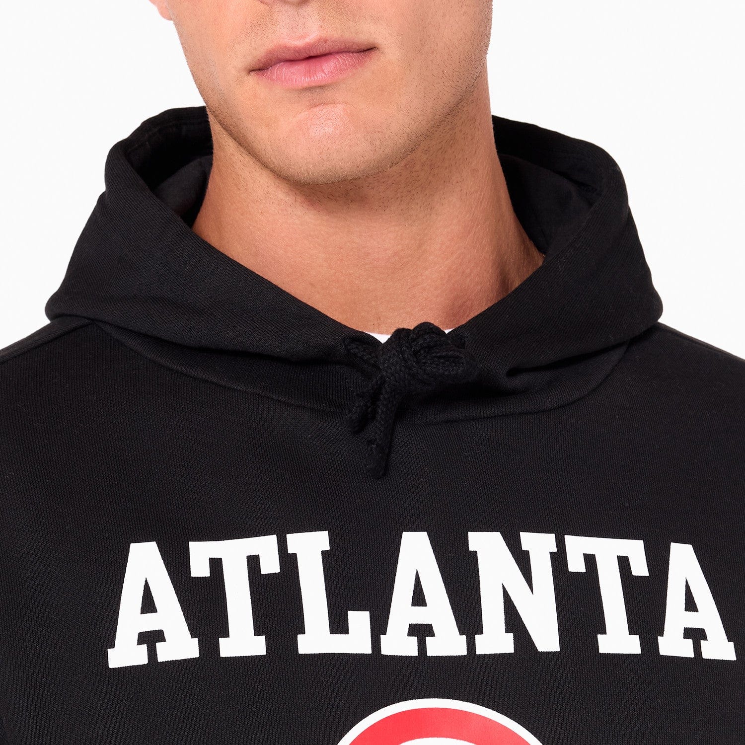 Atlanta Hawks Logo Hoodie NBA New Era Schwarz - STADIUMDREAMS