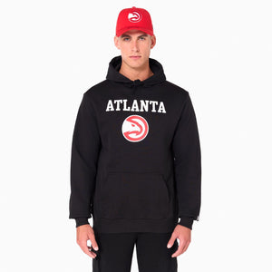 Atlanta Hawks Logo Hoodie NBA New Era Schwarz - STADIUMDREAMS