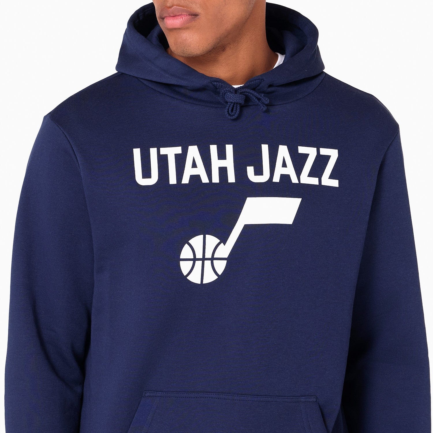 Utah Jazz Logo Hoodie NBA New Era Navy - STADIUMDREAMS