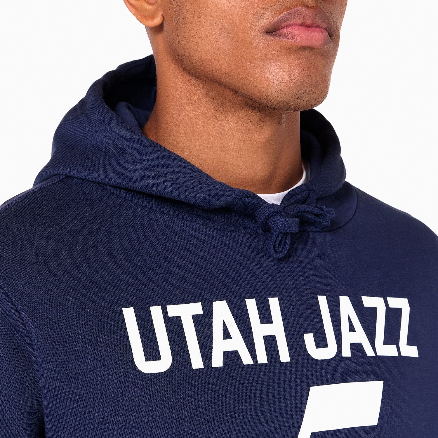 Utah Jazz Logo Hoodie NBA New Era Navy - STADIUMDREAMS