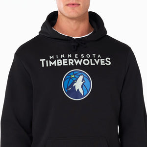 Minnesota Timberwolves Logo Hoodie NBA New Era Schwarz - STADIUMDREAMS