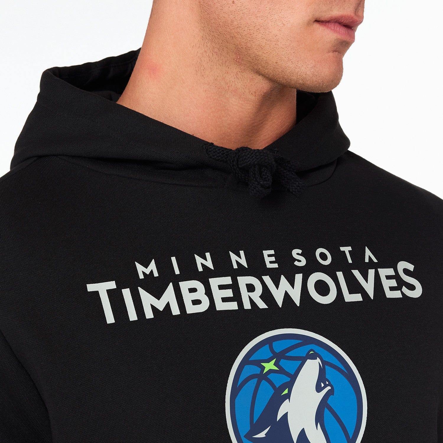 Minnesota Timberwolves Logo Hoodie NBA New Era Schwarz - STADIUMDREAMS