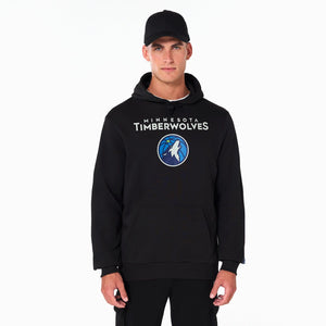 Minnesota Timberwolves Logo Hoodie NBA New Era Schwarz - STADIUMDREAMS