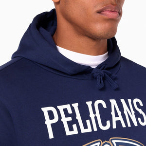 New Orleans Pelicans Logo Hoodie NBA New Era Navy - STADIUMDREAMS