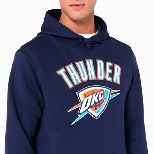 Oklahoma City Thunder Logo Hoodie NBA New Era Navy - STADIUMDREAMS